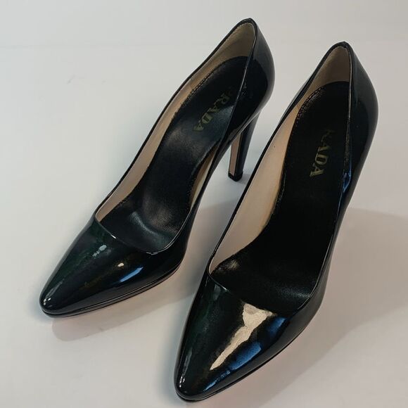 New Prada  patent leather pumps black size 36.5 - Picture 15 of 16